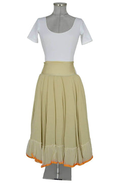 noleggio-gonna-beige-donna-balza-arancio-elegante_2