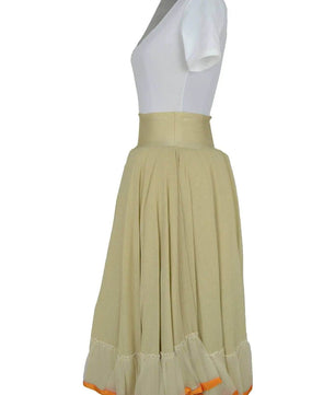 noleggio-gonna-beige-donna-balza-arancio-elegante_3