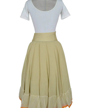 noleggio-gonna-beige-donna-balza-arancio-elegante_4