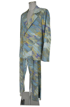 Noleggio completo teatrale uomo fantasia astratta colorata-carnevale