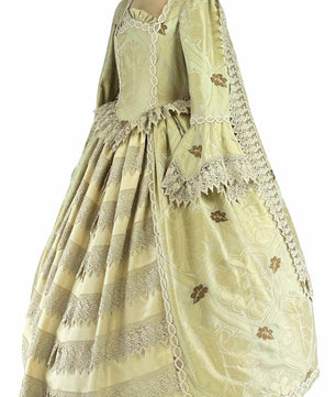 Noleggio abito donna dama del '700 floreale - storico - carnevale