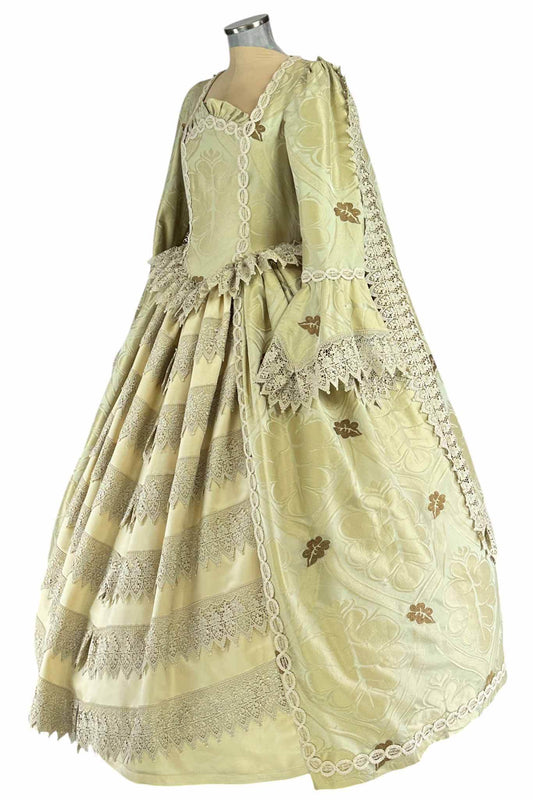 Noleggio abito donna dama del '700 floreale - storico - carnevale