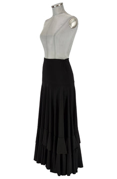 Noleggio gonna nera donna per Flamenco a singolo volant - danza