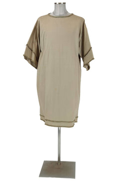 Noleggio tunica marroncino uomo corta con passamaneria-rievocazioni ###