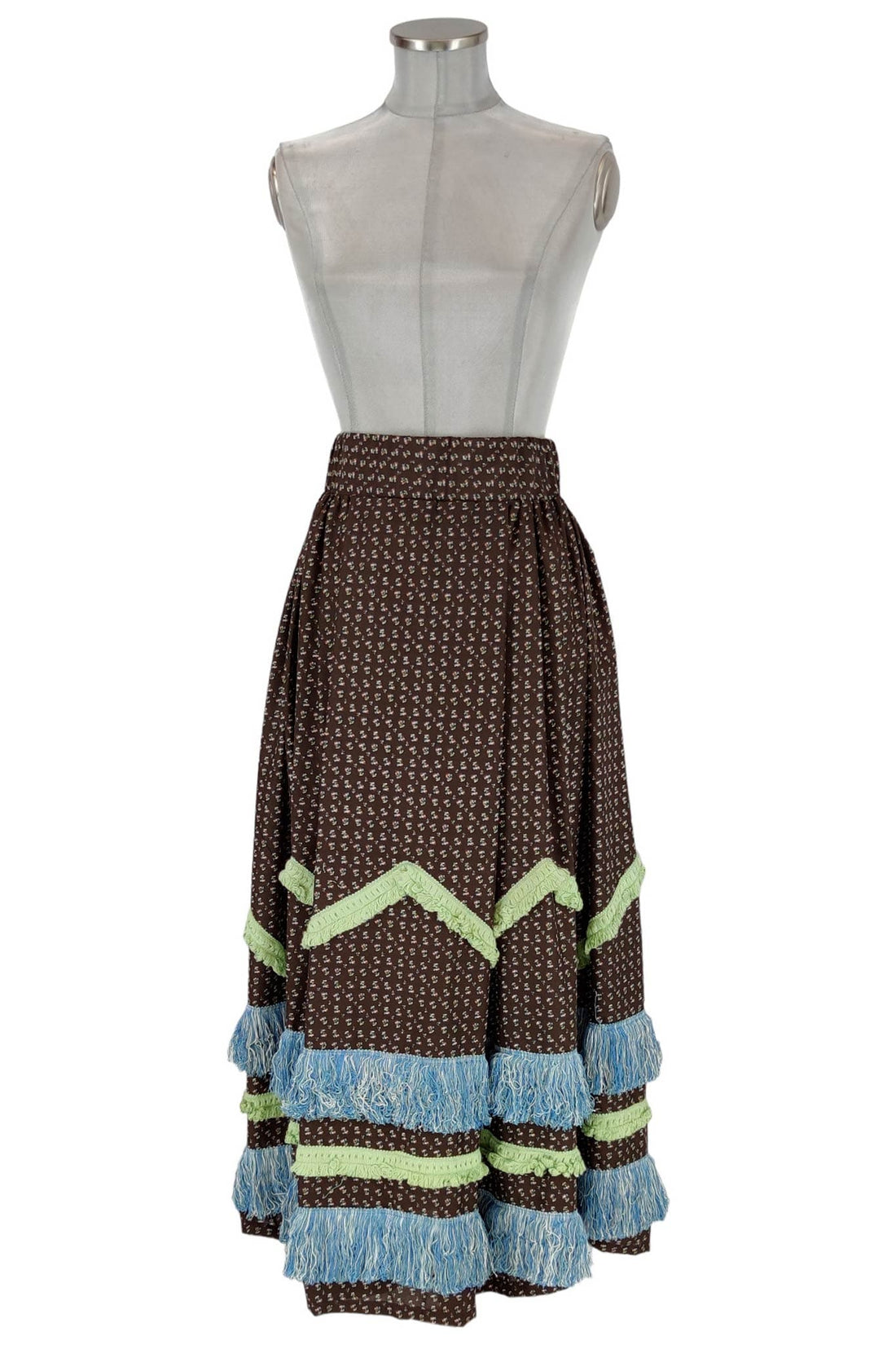 Noleggio gonna donna con frange colorate vintage