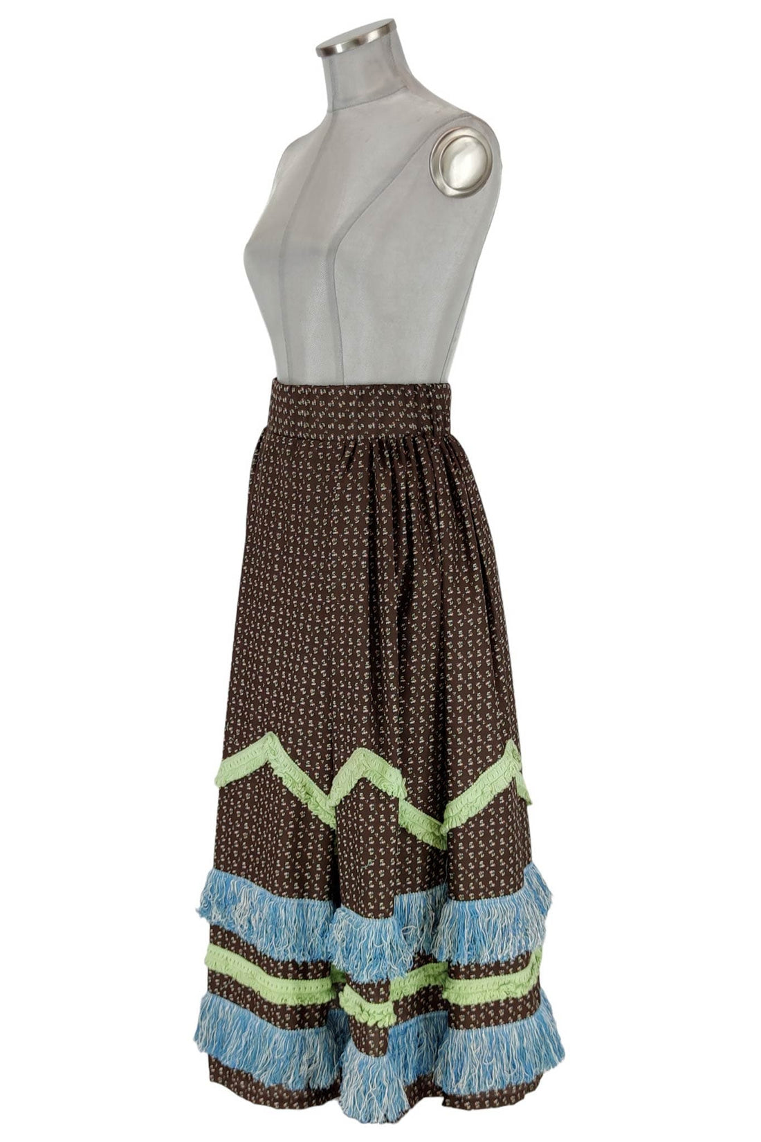 Noleggio gonna donna con frange colorate vintage
