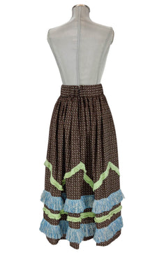 Noleggio gonna donna con frange colorate vintage