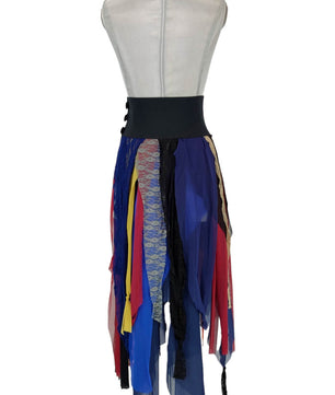 Noleggio Gonna Asimmetrica Multicolore Donna strega - danza
