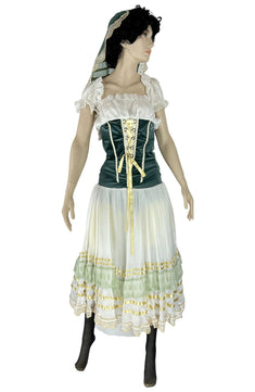 Noleggio Abito Storico donna Contadina in Velluto - rievocazioni
