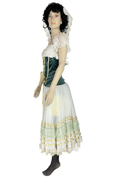 Noleggio Abito Storico donna Contadina in Velluto - rievocazioni