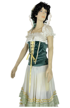 Noleggio Abito Storico donna Contadina in Velluto - rievocazioni