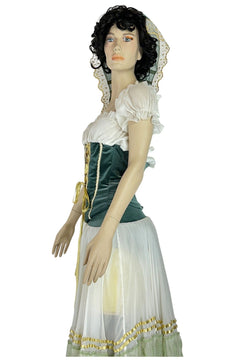 Noleggio Abito Storico donna Contadina in Velluto - rievocazioni