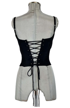 Noleggio Corsetto Nero donna in Pizzo con Spalline Sottili