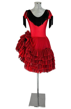 noleggio-abito-ballo-rosso-donna-rouches-frange_1