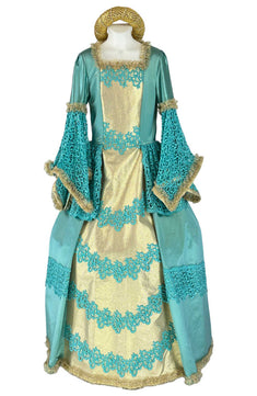 Noleggio Abito Rinascimentale donna in Seta e Pizzo - Storico
