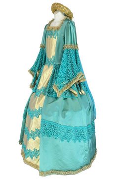 Noleggio Abito Rinascimentale donna in Seta e Pizzo - Storico