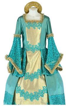 Noleggio Abito Rinascimentale donna in Seta e Pizzo - Storico