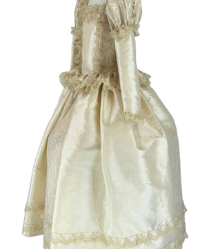 Noleggio Abito Storico donna in Seta e Pizzo Dorato - Eleganza Reale