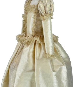 Noleggio Abito Storico donna in Seta e Pizzo Dorato - Eleganza Reale