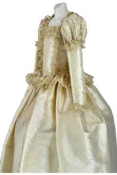 Noleggio Abito Storico donna in Seta e Pizzo Dorato - Eleganza Reale_5