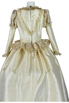 Noleggio Abito Storico donna in Seta e Pizzo Dorato - Eleganza Reale_6