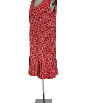 Noleggio Abito Rosso a Fantasia donna - Eleganza e Stile Vintage