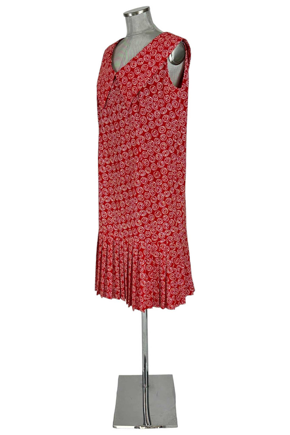 Noleggio Abito Rosso a Fantasia donna - Eleganza e Stile Vintage