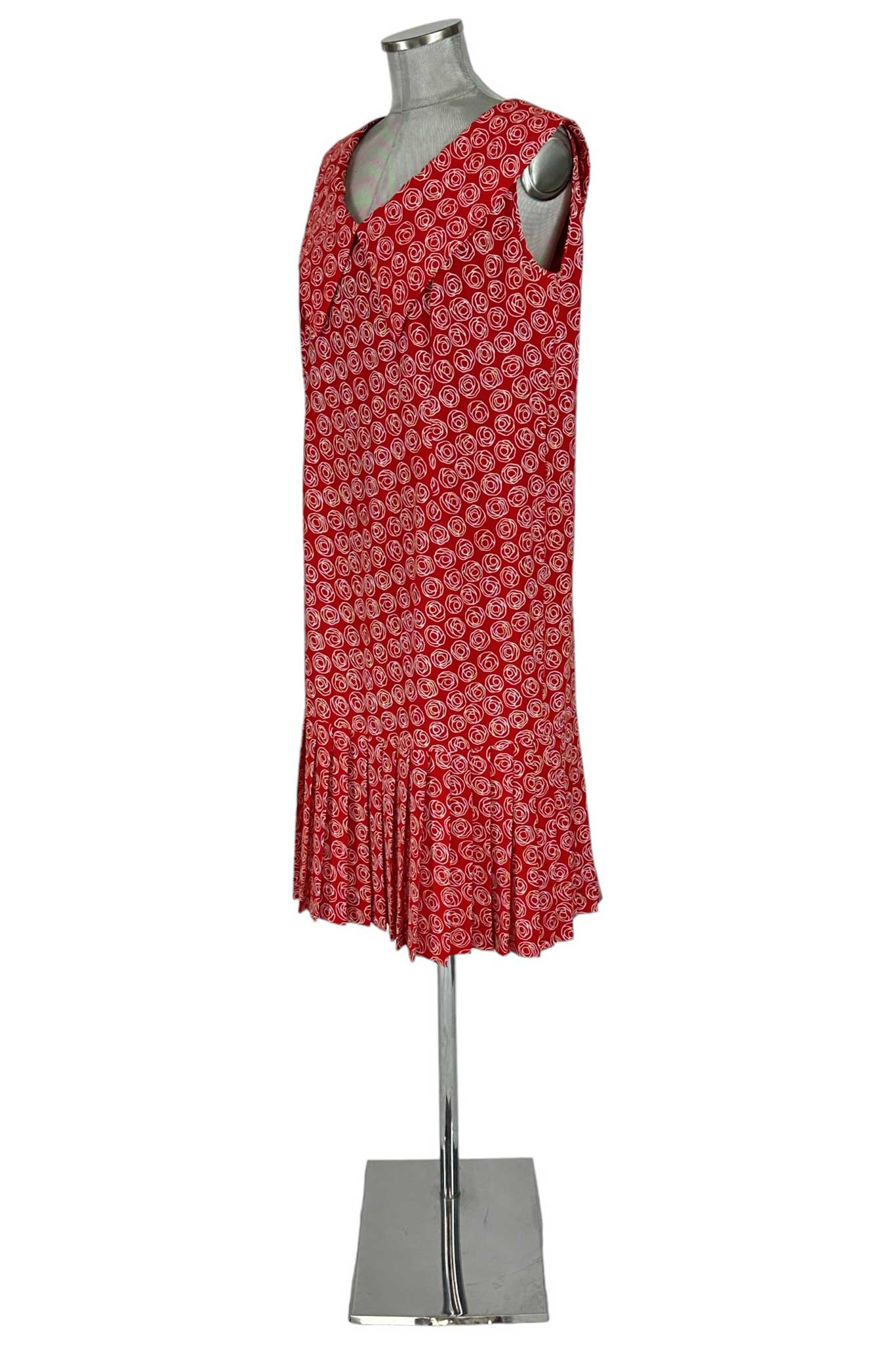 Noleggio Abito Rosso a Fantasia donna - Eleganza e Stile Vintage