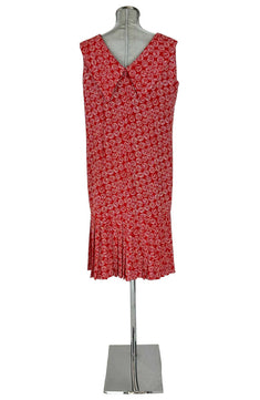 Noleggio Abito Rosso a Fantasia donna - Eleganza e Stile Vintage