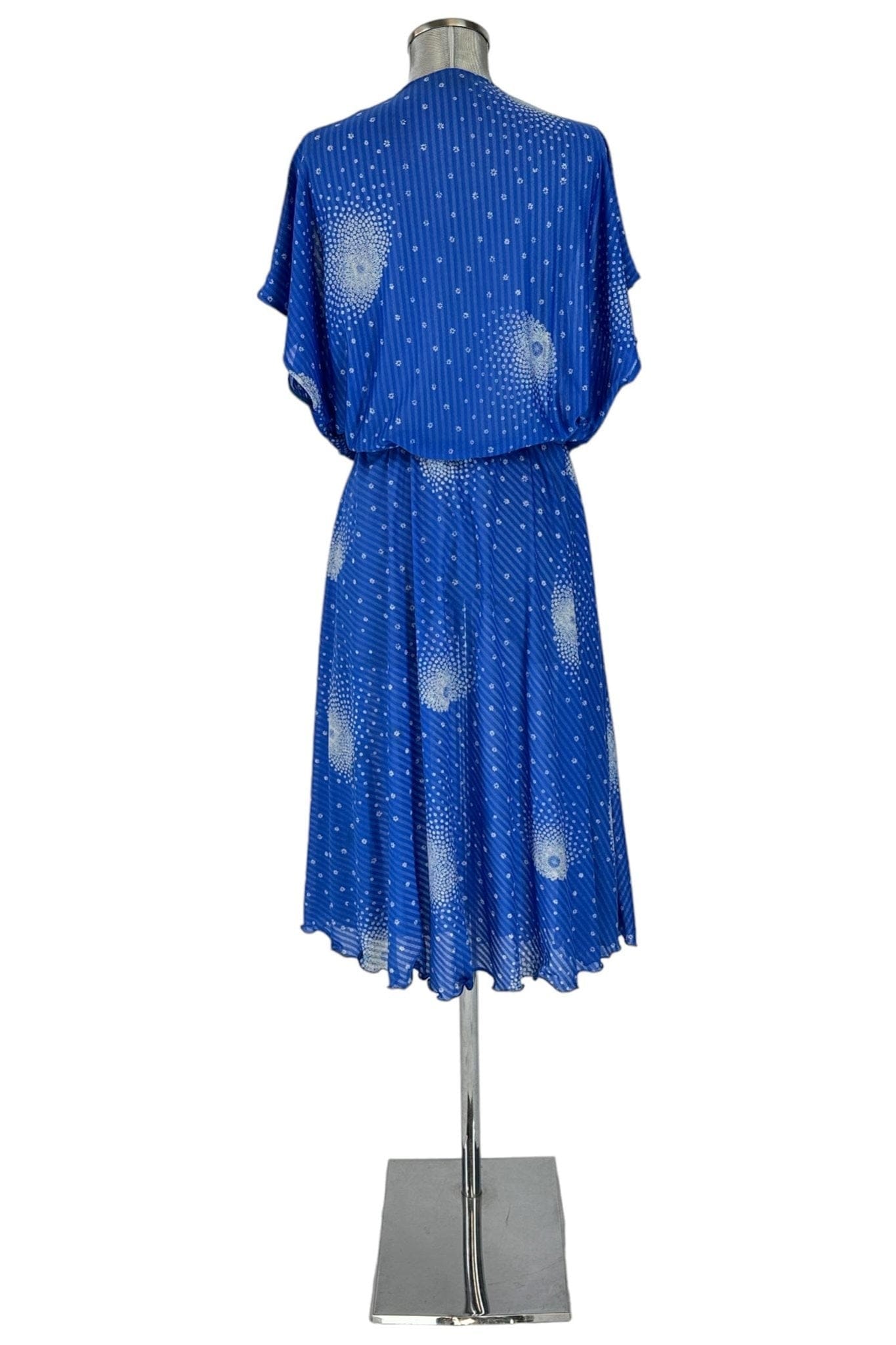 Noleggio Abito Vintage Blu donna con Stampa Astratta - Eleganza Retrò