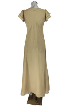 noleggio-abito-donna-lungo-elegante-beige-maniche-balze_3