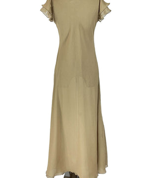noleggio-abito-donna-lungo-elegante-beige-maniche-balze_3
