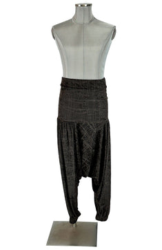 Noleggio Pantaloni Harem unisex Tradizionali in Velluto Nero