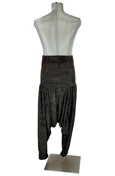 Noleggio Pantaloni Harem unisex Tradizionali in Velluto Nero