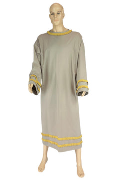 Noleggio tunica storica uomo con bordature oro per rievocazioni ###