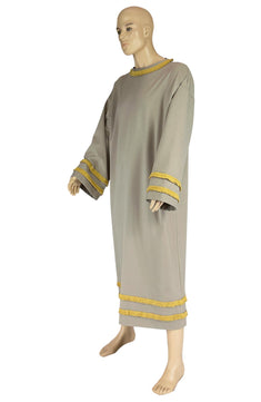 Noleggio tunica storica uomo con bordature oro per rievocazioni ###