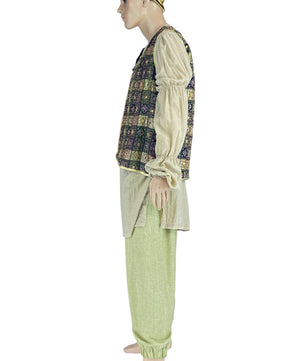 Noleggio costume orientale uomo con gilet ricamato e turbante