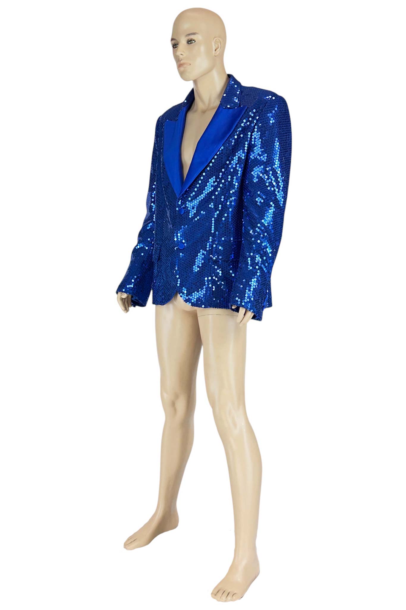 Noleggio Giacca uomo blu paillettes per show ed eventi