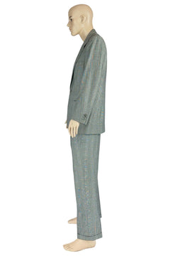 Noleggio abito completo uomo grigio Principe di Galles vintage_3