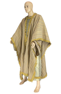 Noleggio tunica uomo storica con mantello e rifiniture oro-Rievocazioni ###