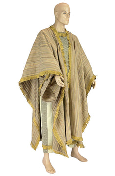 Noleggio tunica uomo storica con mantello e rifiniture oro-Rievocazioni ###