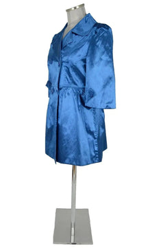Noleggio giacca satinata blu donna - Eleganza per eventi