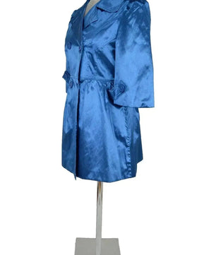 Noleggio giacca satinata blu donna - Eleganza per eventi