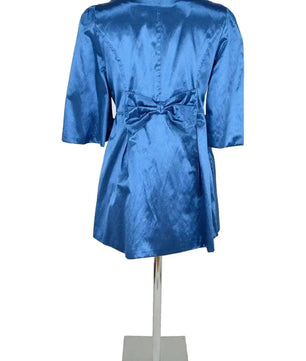 Noleggio giacca satinata blu donna - Eleganza per eventi