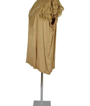 Noleggio abito donna vintage beige ricamato - Eleganza rétro