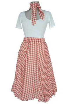 Noleggio abito donna danza a quadri vintage - musical Grease