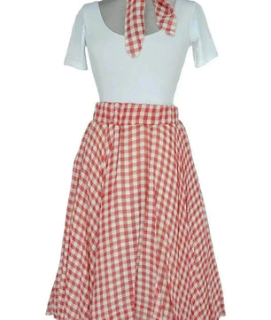 Noleggio abito donna danza a quadri vintage - musical Grease