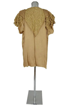 Noleggio abito donna vintage beige ricamato - Eleganza rétro