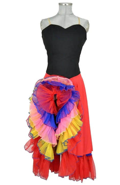 Noleggio abito da ballo donna con rouches colorate - eventi - Danza