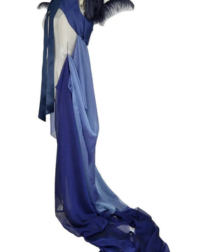 noleggio-abito-elegante-donna-blu-piume-strascico-carnevale_2